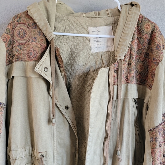 Free People 1970 Patch Studded Boho Jacket - Picture 5 of 11